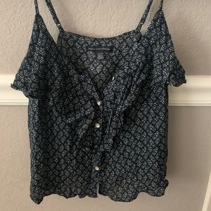 American Eagle ruffled tank
